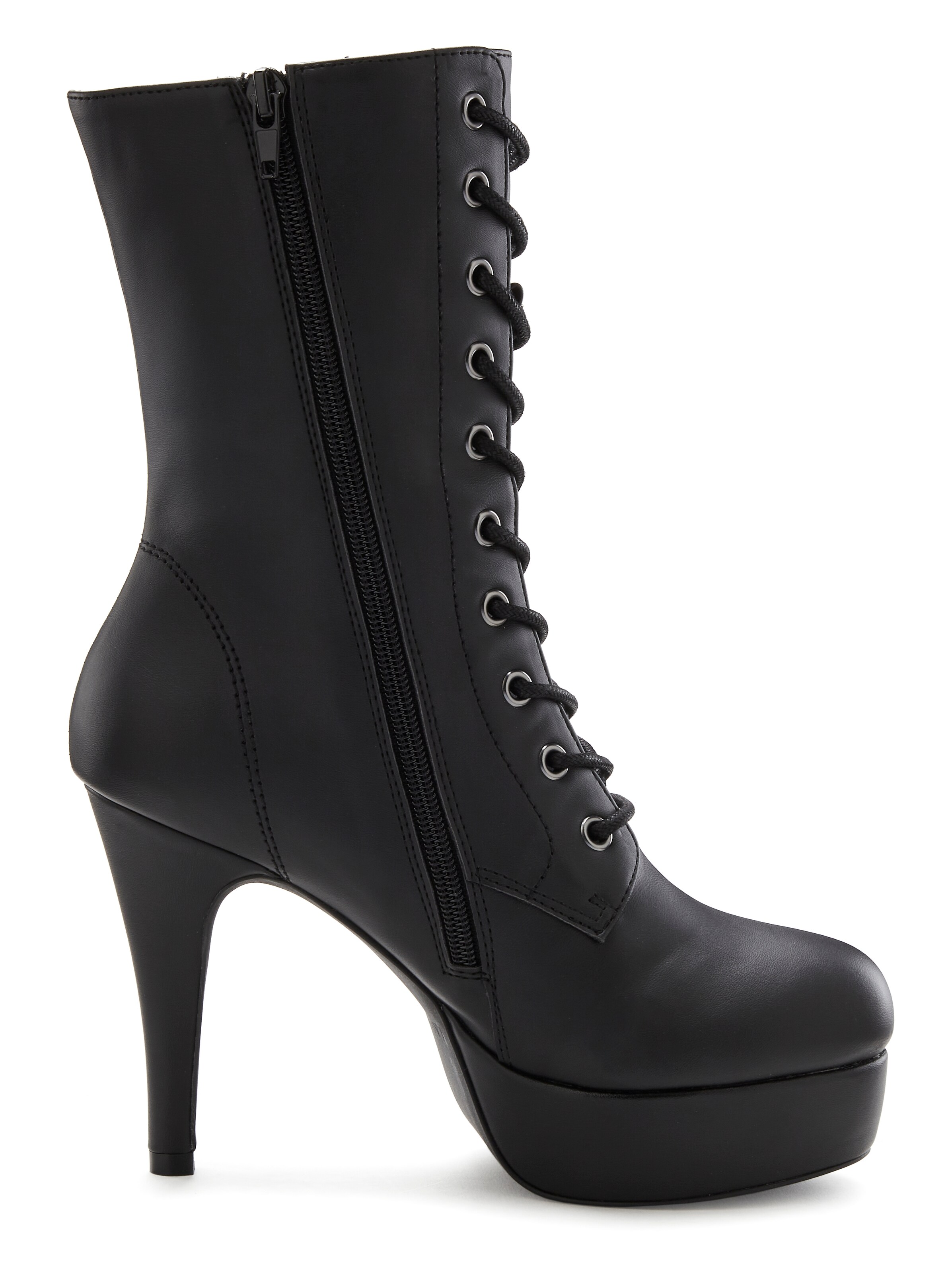 LASCANA Belle Affaire Lace-Up Ankle Boots in Black