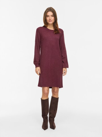 VILA Knitted dress 'VIRIL' in Red: front