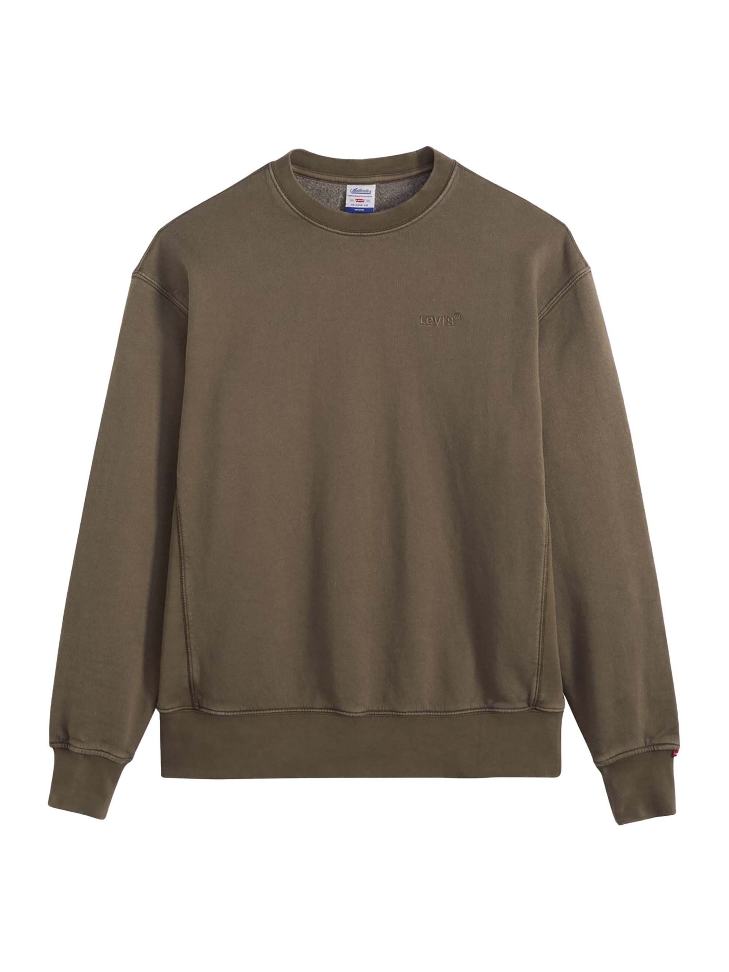 Sweat-shirt 'Authentic Crew' LEVI'S ® en marron : devant