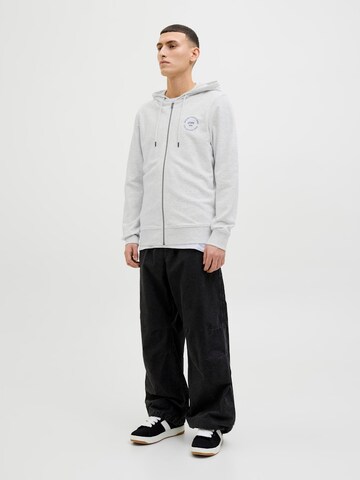 JACK & JONES Sweat jacket 'JJSIMON' in White