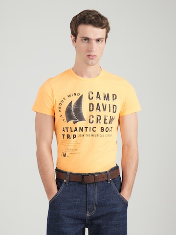 CAMP DAVID Shirt in Orange: front