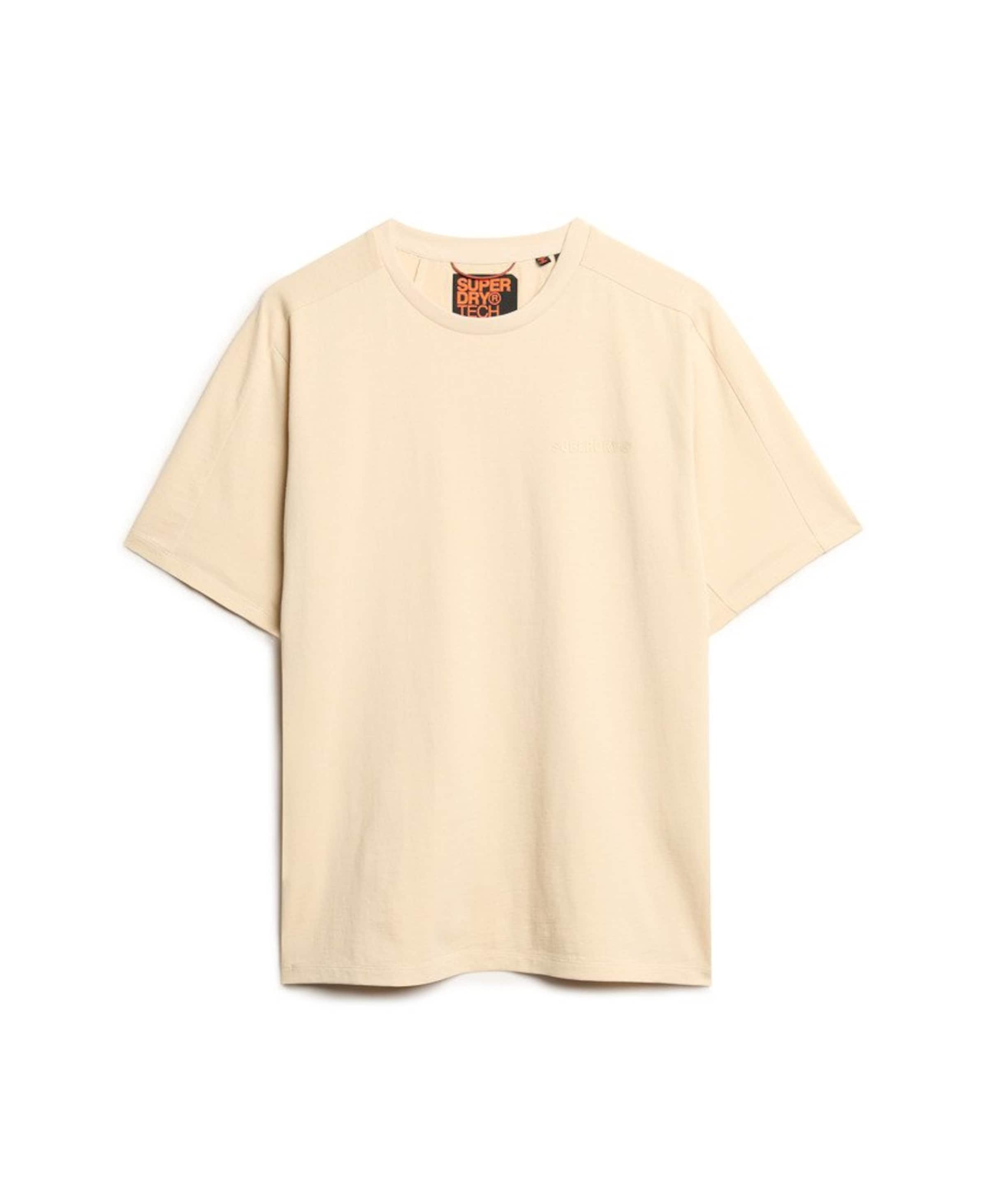 T-Shirt Superdry en beige : devant