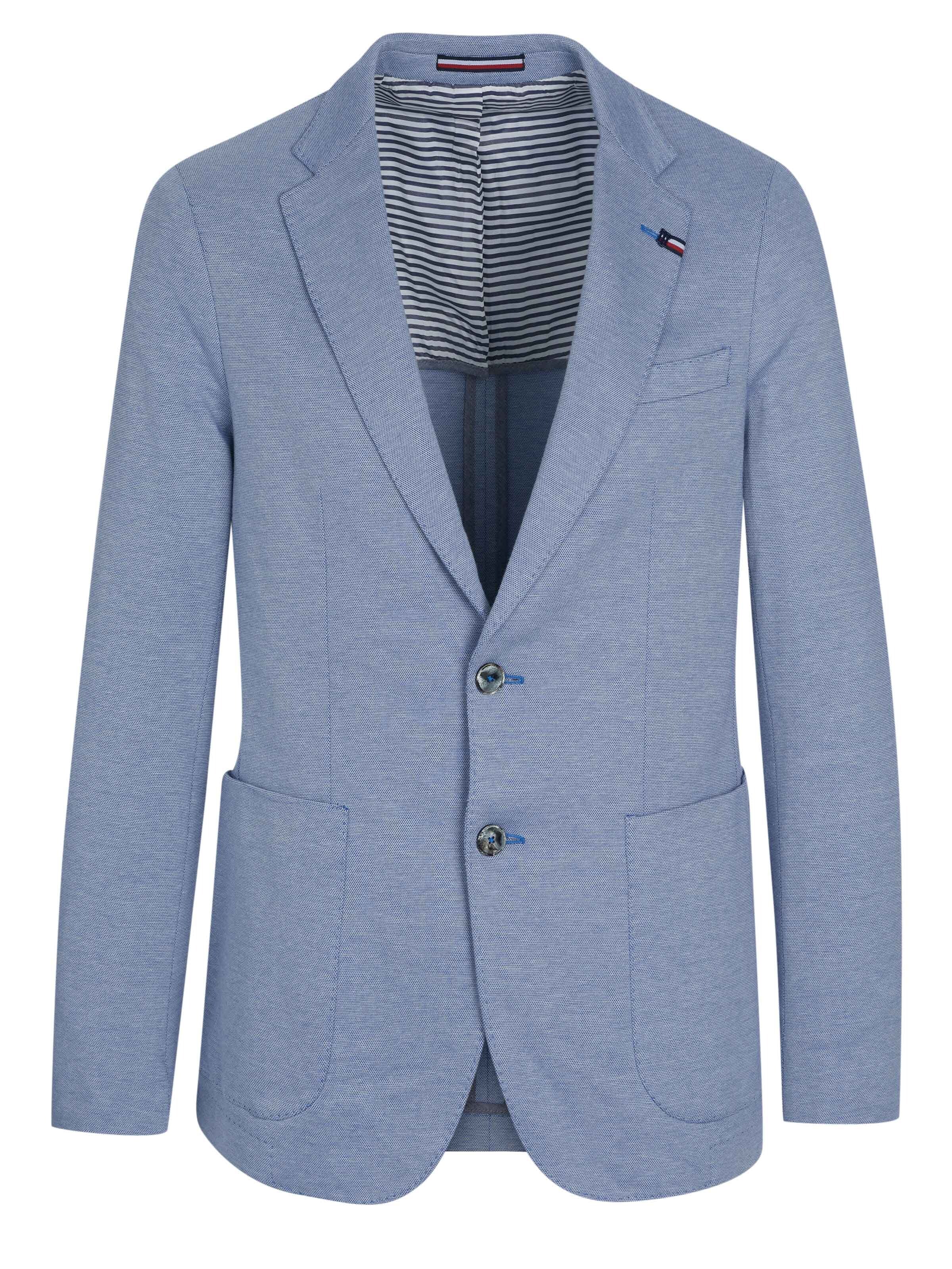 Coupe slim Veste de costume 'Tommy Hilfiger Jacke' TOMMY HILFIGER en bleu : devant