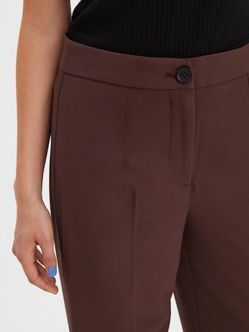 VERO MODA Wide Leg Hose in Braun