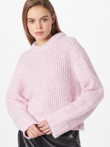 WEEKDAY Sweter 'Flash' w kolorze różowy: przód