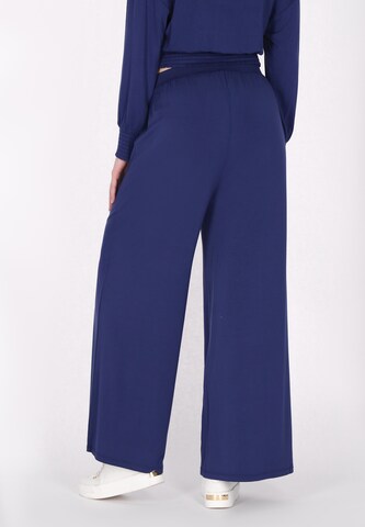DreiMaster Maritim Wide leg Broek in Blauw