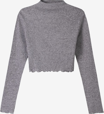 Pull-over Bershka en gris : devant
