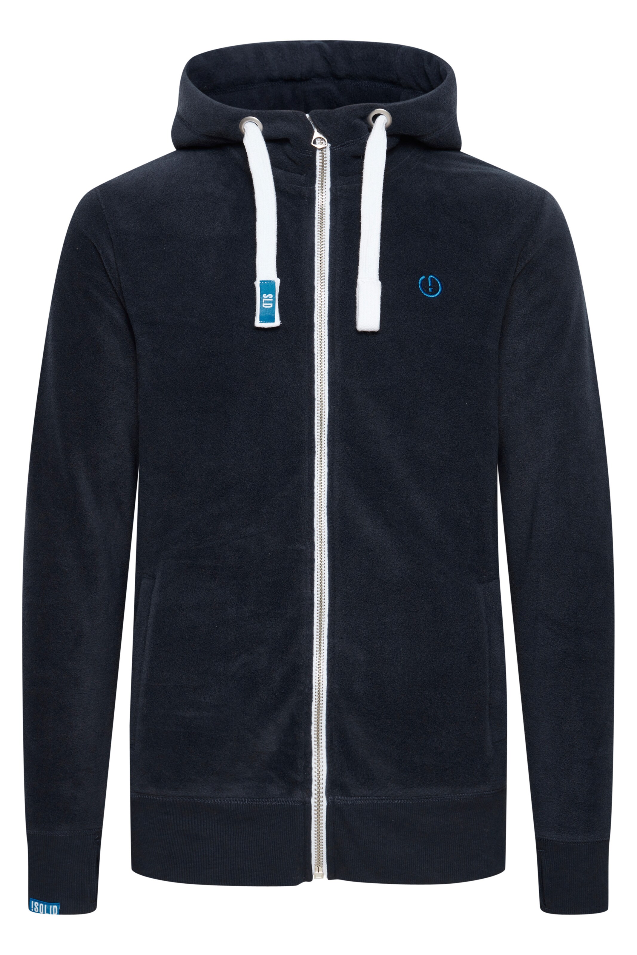 !Solid - Casaco de velo 'Loki' em azul: frente