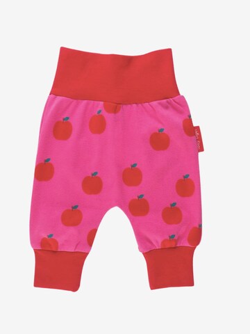 Toby Tiger Regular Pants 'Apfel-Druck' in Pink: front
