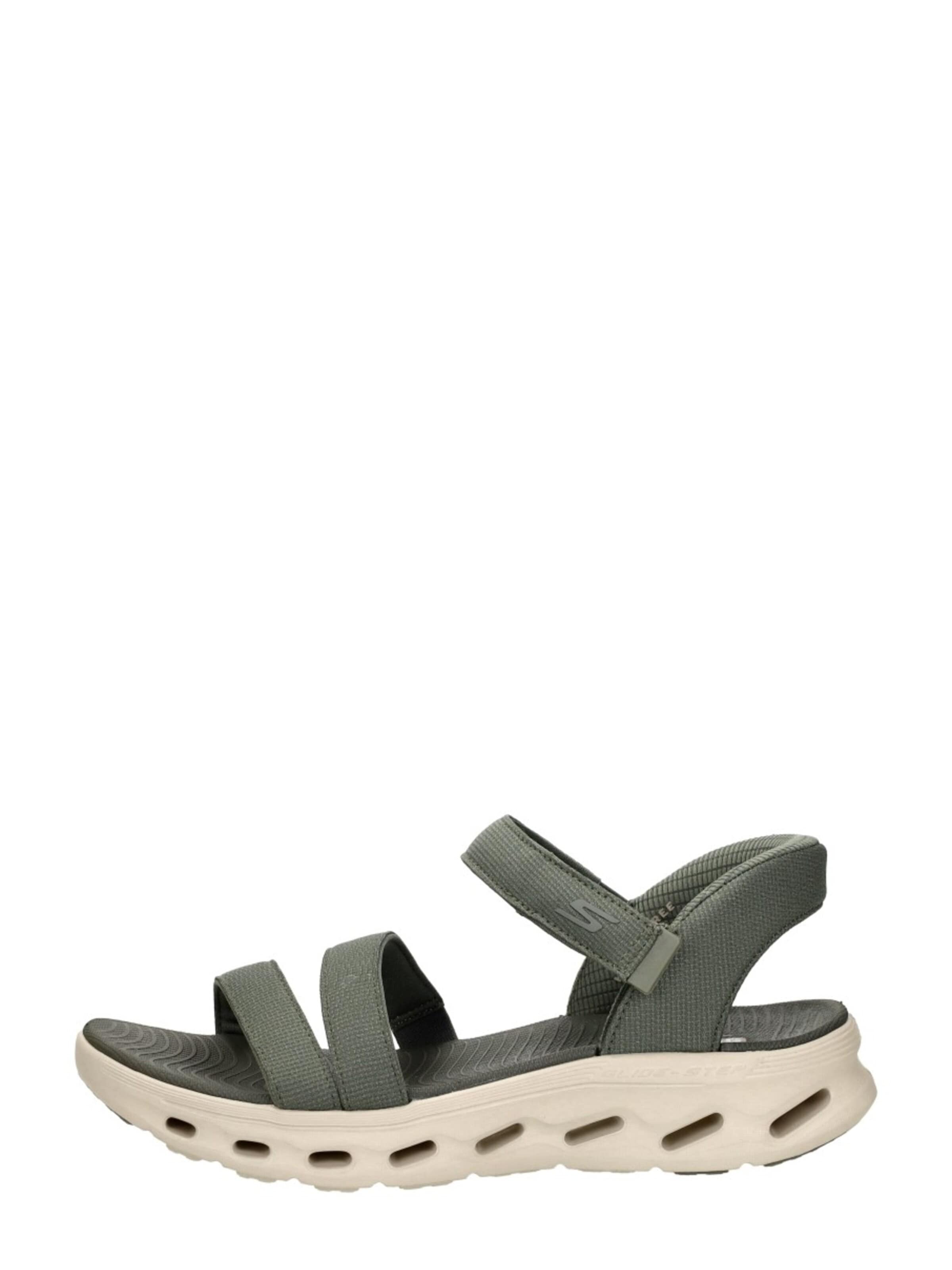 SKECHERS Sandal 'Slip-Ins: Go Walk Glide-Step' in Green: front