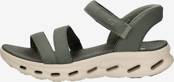 SKECHERS Sandal 'Slip-Ins: Go Walk Glide-Step' in Green: front