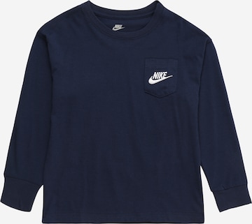 T-Shirt Nike Sportswear en bleu : devant