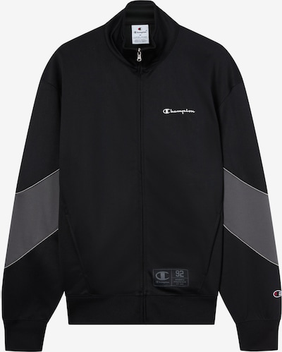 Džemperis iš Champion Authentic Athletic Apparel, spalva – tamsiai pilka / juoda / balta, Prekių apžvalga