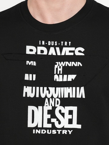 DIESEL Shirt 'T-ADJUST-V9' in Black