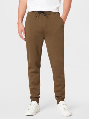 HUGO Regular Pants 'Doldberg' in Brown: front
