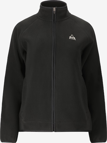 SOS Fleecejacke 'Draco' in Schwarz: Vorderseite