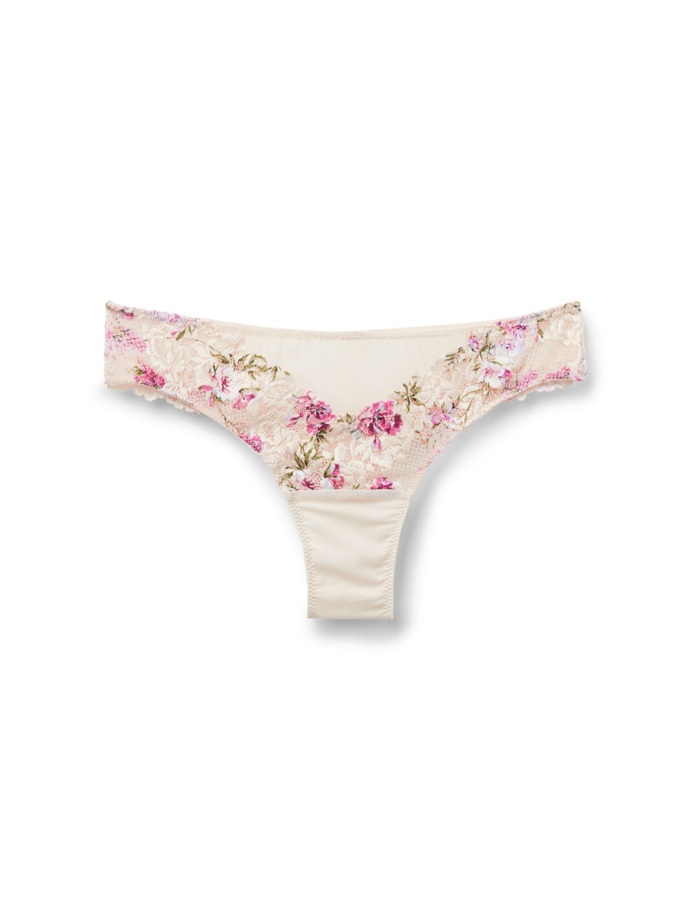 INTIMISSIMI Panty 'Pretty Flowers' in Beige: front