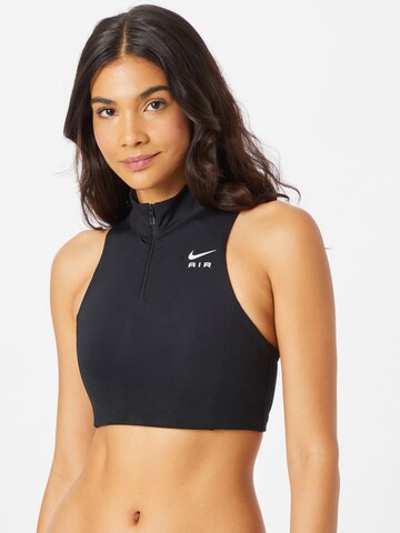 NIKE Bustier Sport bh in Zwart: voorkant