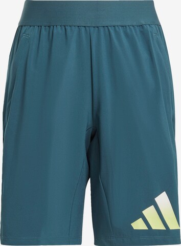 ADIDAS SPORTSWEAR Regular Workout Pants in Blue: front