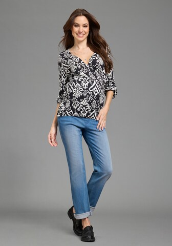 Neun Monate Shirt in Schwarz