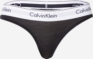 Calvin Klein Underwear String in Black: front