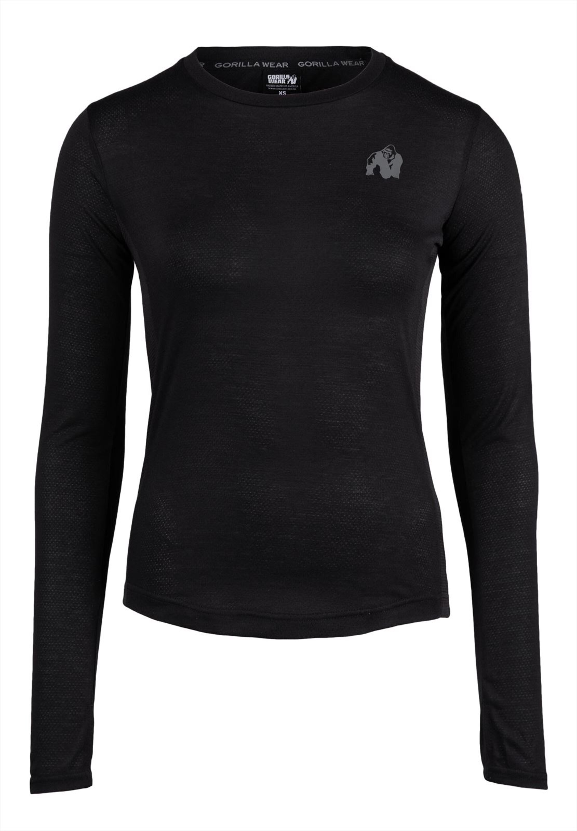 Maglia funzionale 'Raleig' di Gorilla Wear in nero: frontale