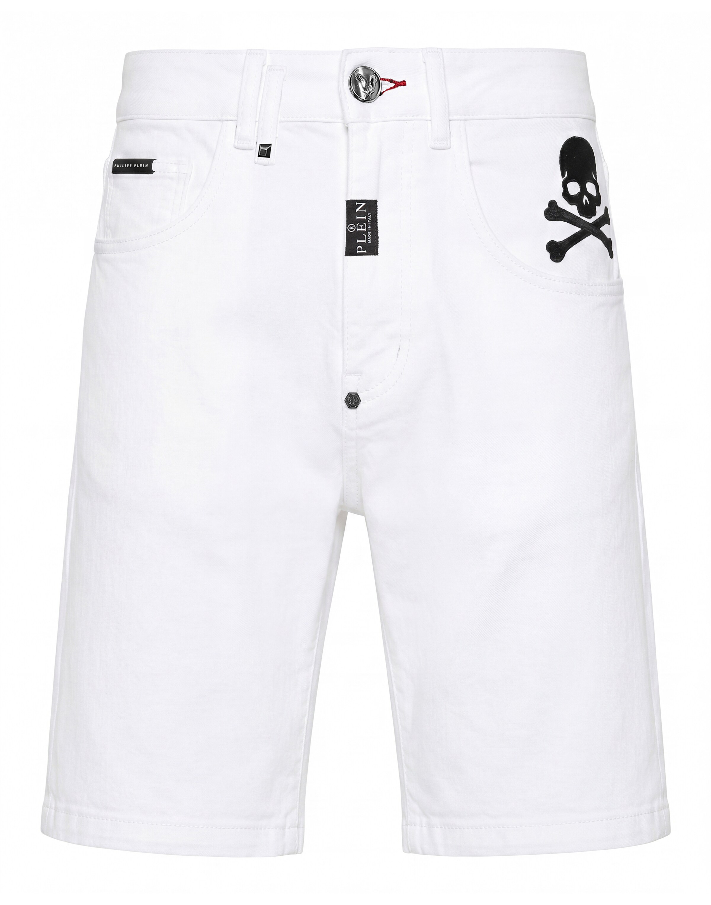 Philipp Plein - Vaquero 'Formentera' en blanco: frente