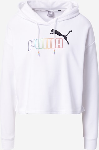 PUMA Athletic Sweatshirt in White: front