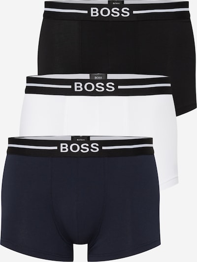 BOSS Black Boxers en bleu marine / noir / blanc, Vue avec produit