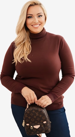 Lumera Pullover 'Velo' in Braun: Vorderseite