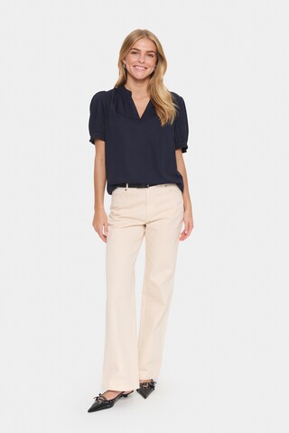 SAINT TROPEZ Blouse 'BrittSZ' in Blue