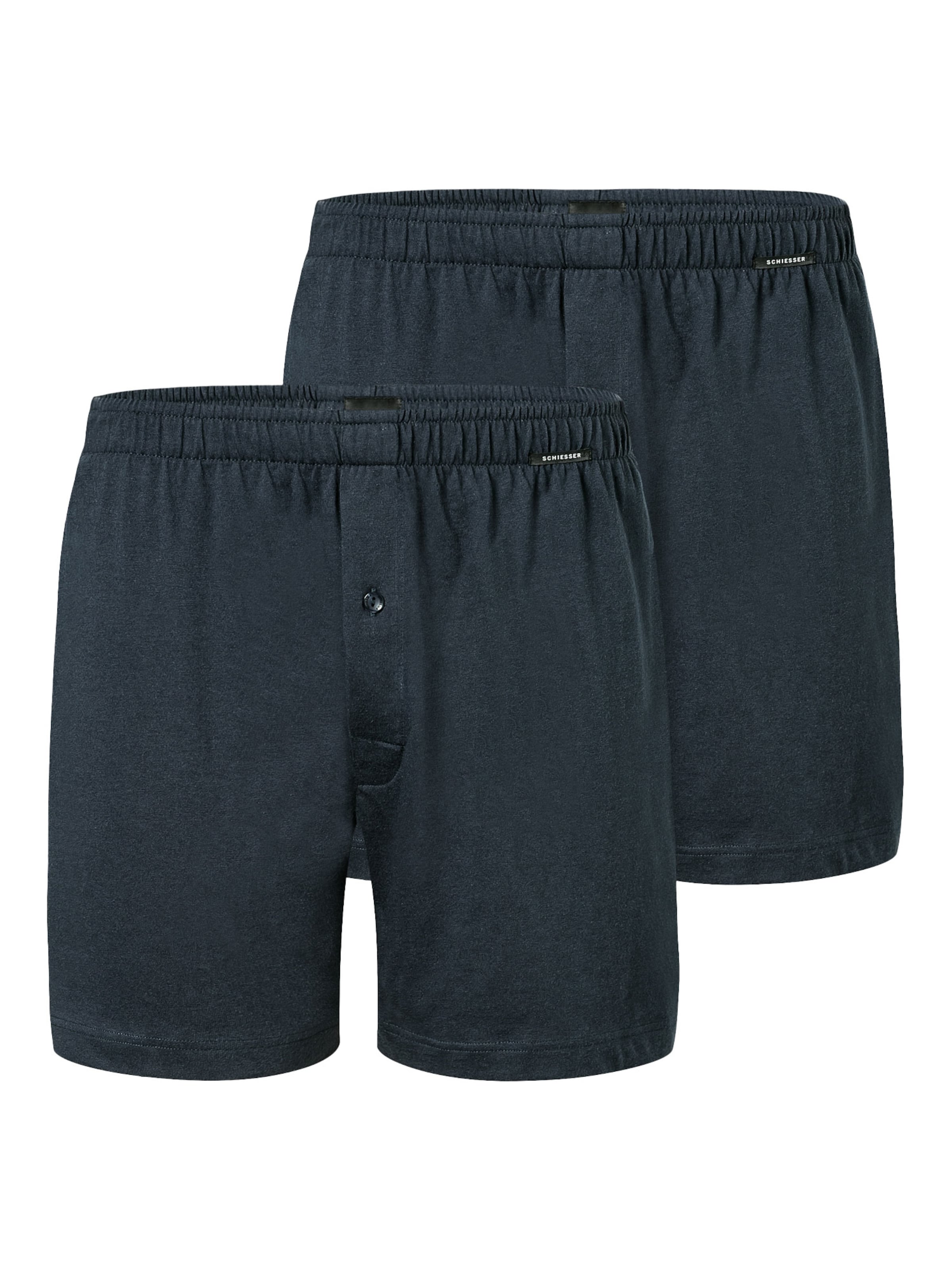 SCHIESSER Boxer shorts ' Basic ' in Blue: front