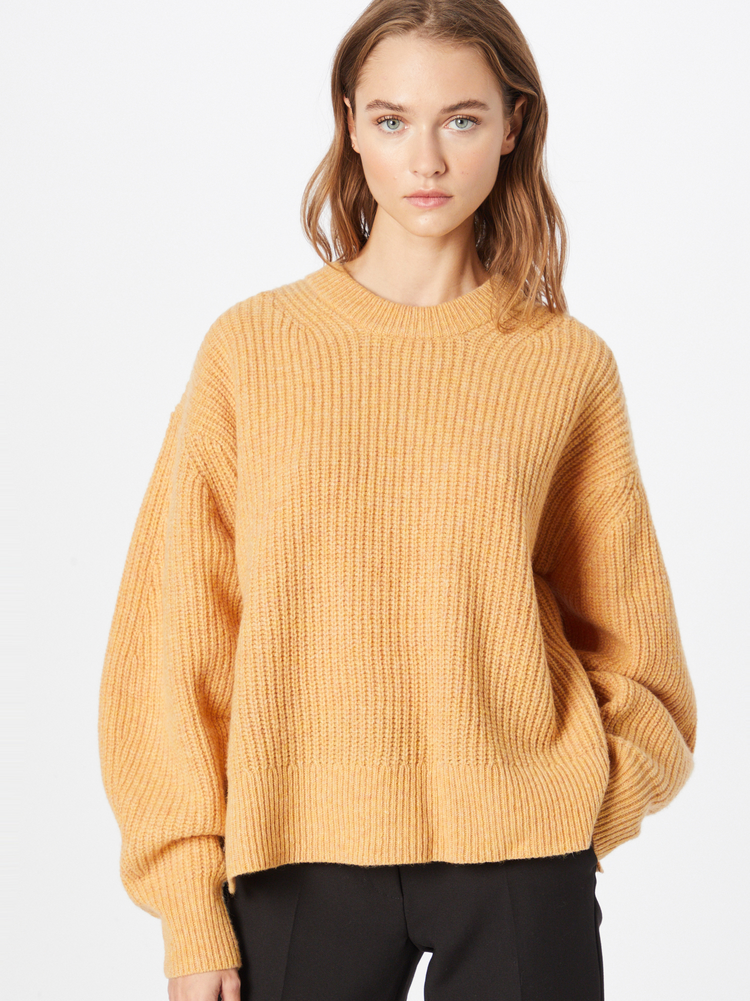 Swetry & dzianina Odzież Samsoe Samsoe Sweter MARI w kolorze Złoty Żółtym 