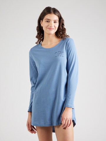 Hunkemöller Slaapshirt in Blauw: voorkant