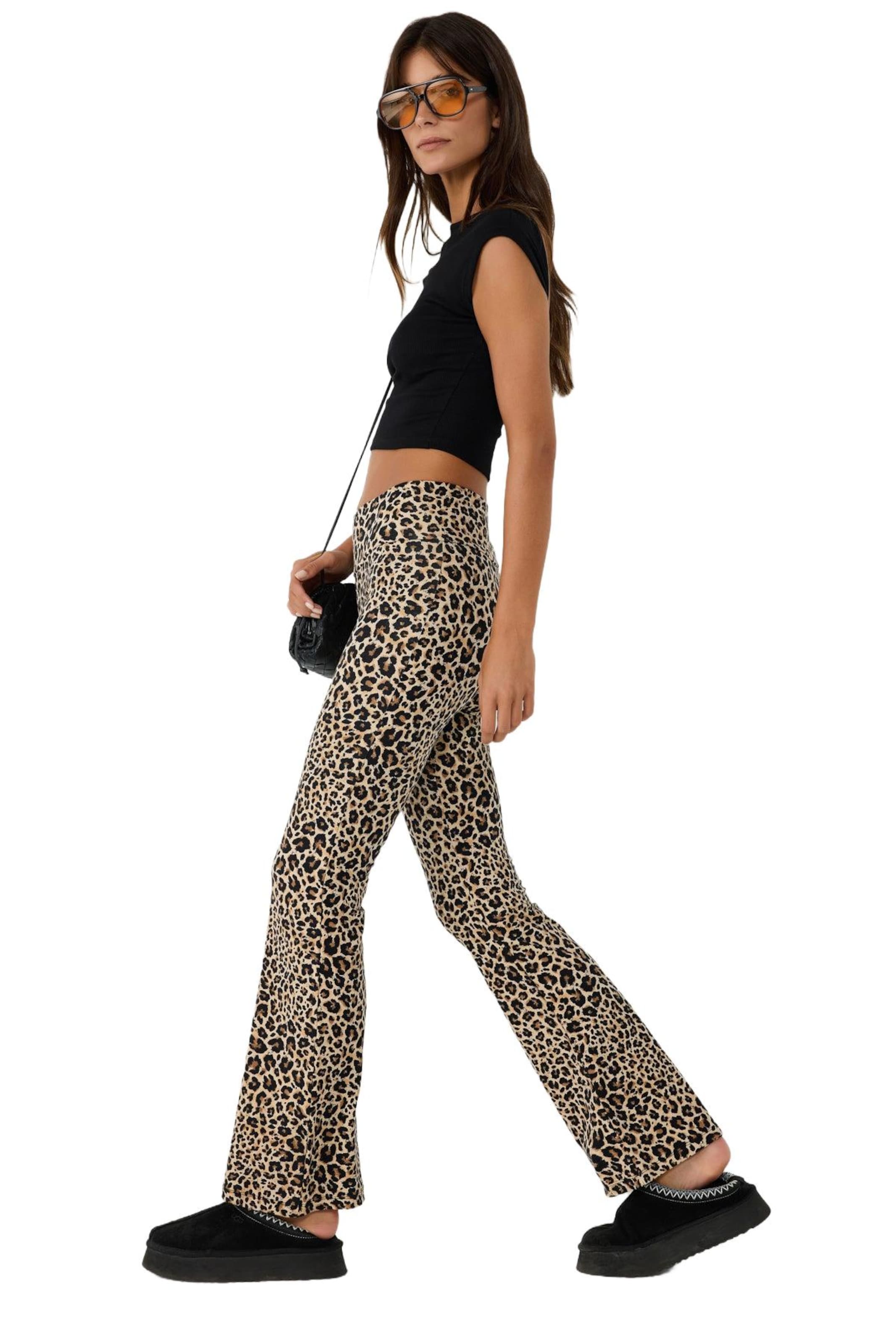 évasé Pantalon No Matter What en marron