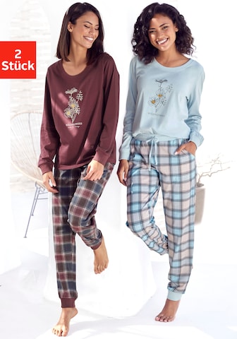 VIVANCE Pyjama 'Dreams' in Blauw: voorkant