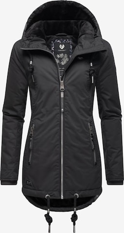 Ragwear Weatherproof jacket 'Zuzka' in Black: front