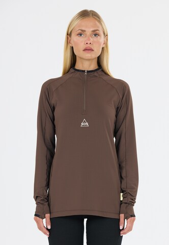 SOS Performance shirt in Brown: front