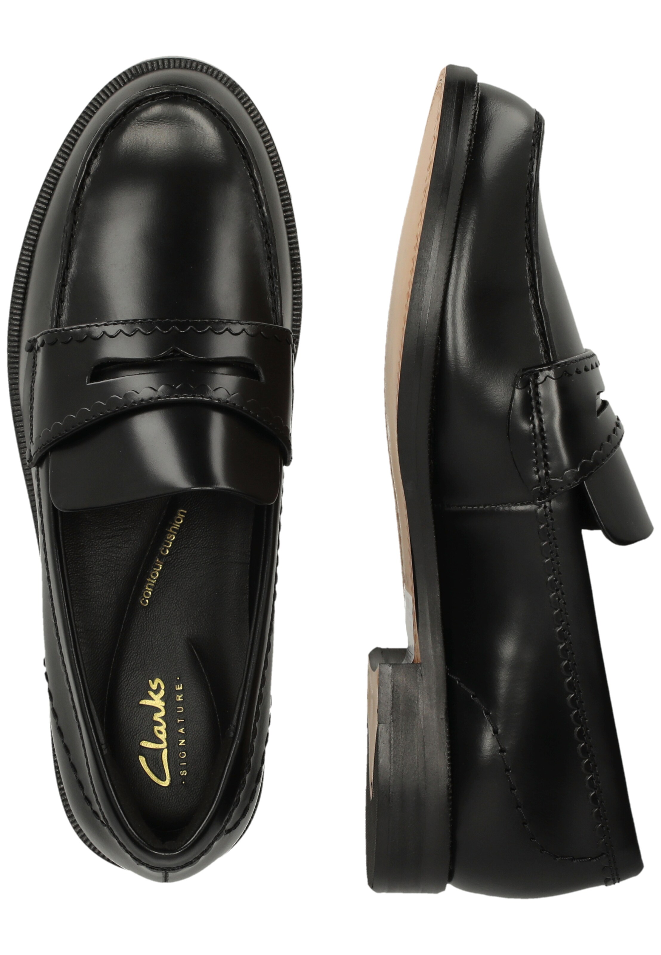 CLARKS Classic Flats 'Straven' in Black