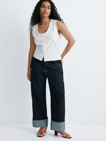 MANGO Bluza 'BROTUS' | bela barva