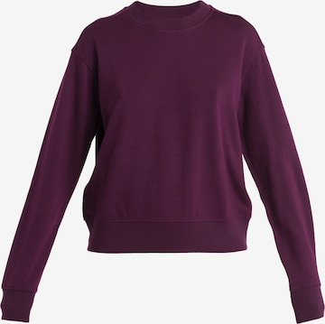 ICEBREAKER - Sweatshirt 'Crush II' em roxo: frente