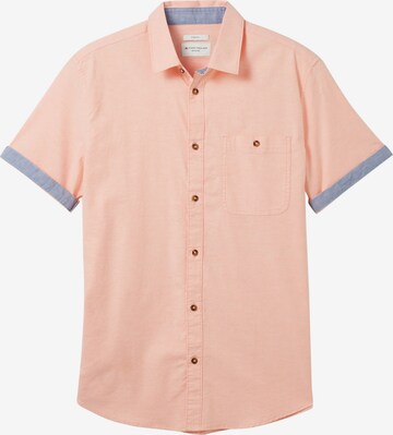 Chemise TOM TAILOR en orange : devant