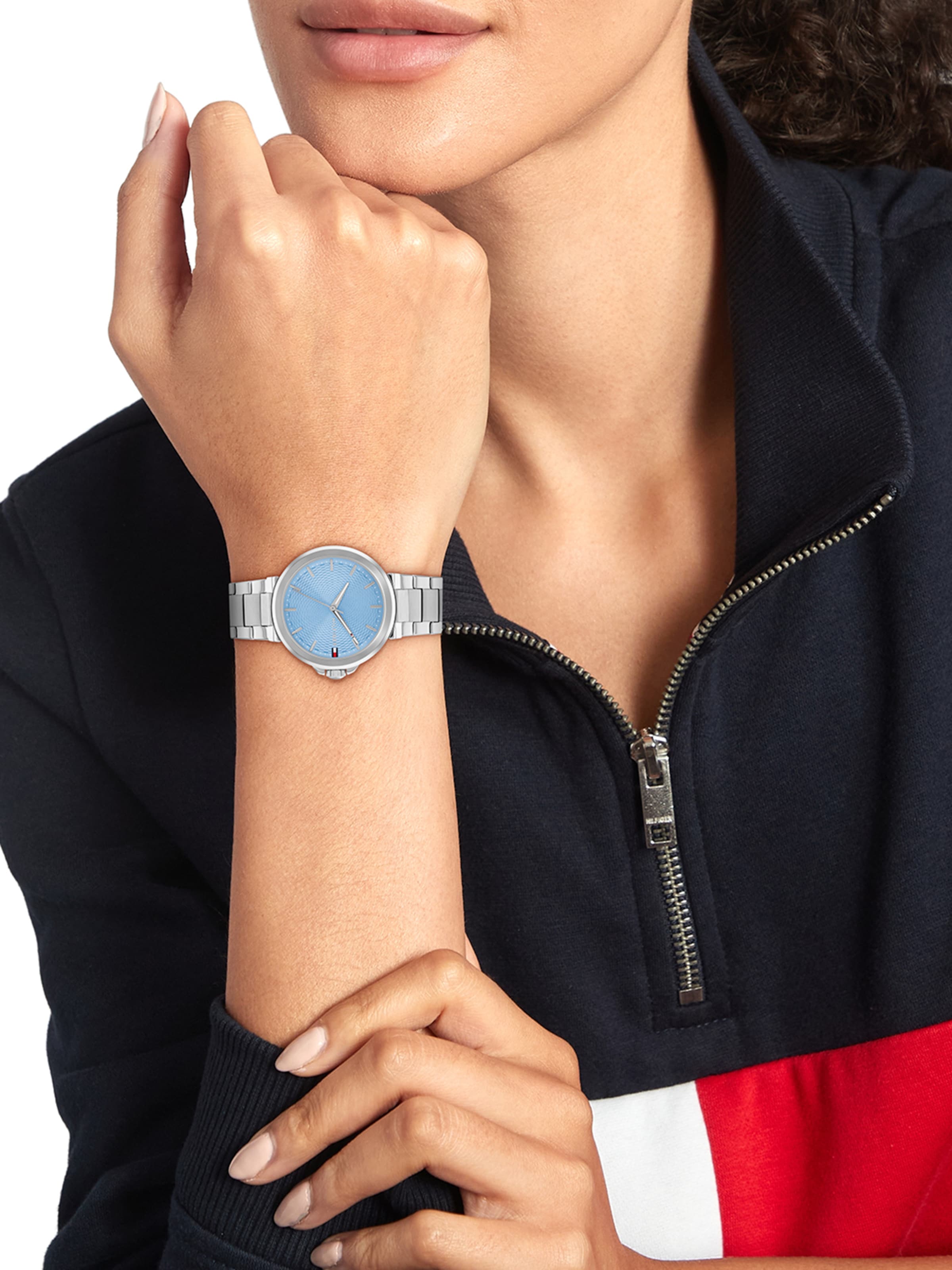 TOMMY HILFIGER Uhr 'LORI' in Silber