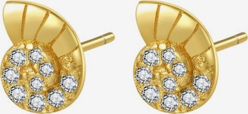 Hey Happiness - Pendientes 'Nautilus Shine' en oro: frente