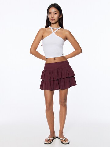 Jupe Pull&Bear en rouge : devant