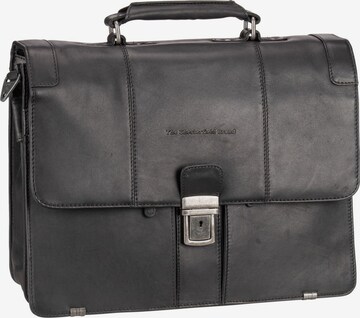 The Chesterfield Brand Document Bag in Black: front