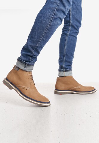 LLOYD Chukka Boots 'NORKO' in Brown: front
