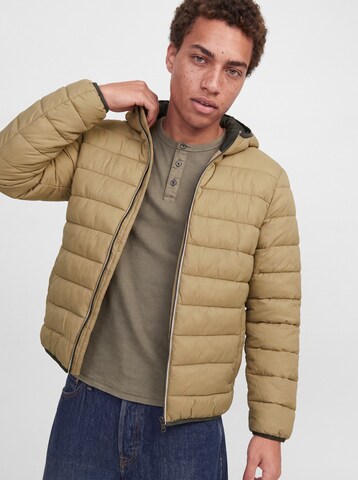 JACK & JONES Winter Jacket 'JJEBrooklyn' in Green: front