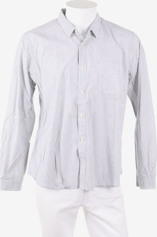 maddison Button Up Shirt in L in Grey: front