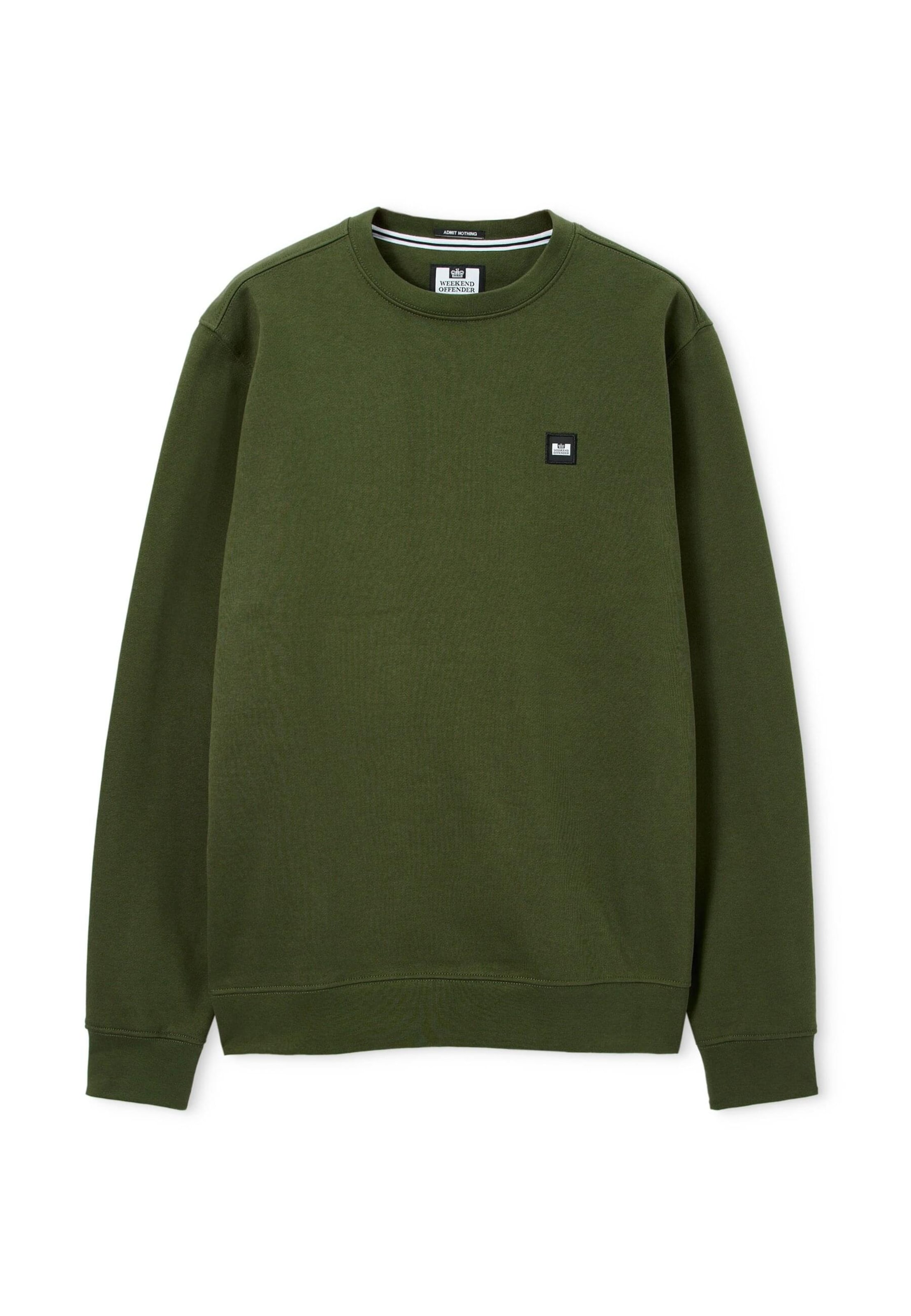 Weekend Offender Sweatshirt 'Ferrer' in Grün: Vorderseite